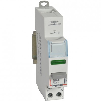 LEGRAND Łącznik przyciskowy monostabilny LP471 20A 110/400V 1Z z lampką LED /Zielony/