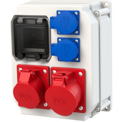 PCE 90EKO004 Rozdzielnica stacjonarna ECOLINE IP44 1x16/5, 1x32/5, 2x230V