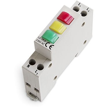 RGB TECHNIK AM-L00000-01 Lampka sygnalizacyjna LS-1P/3 230V AC /Czerwony+Żółty+Zielony/