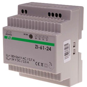 F&F Zasilacz impulsowy 60W 2,5A 24V DC ZI-61-24