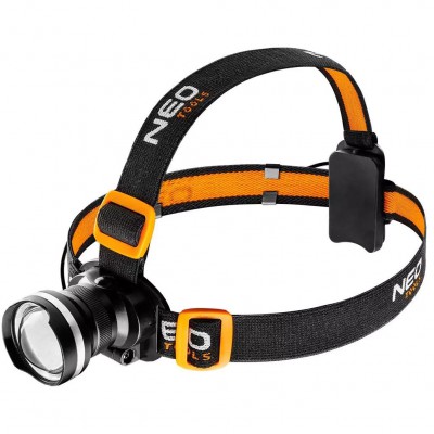 TOPEX Latarka czołowa bateryjna 400 lm, zoom, CREE R5, 3xAAA