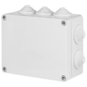 ELEKTRO-PLAST NASIELSK 2711-02 Puszka natynkowa hermetyczna INDUSTRIAL IP55 z 10 dławicami IK07 /198x163x80mm/ Szary