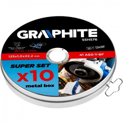 TOPEX 55H576 TARCZA TNĄCA DO METALU 125 X 1.0 X 22.2 MM 55H576