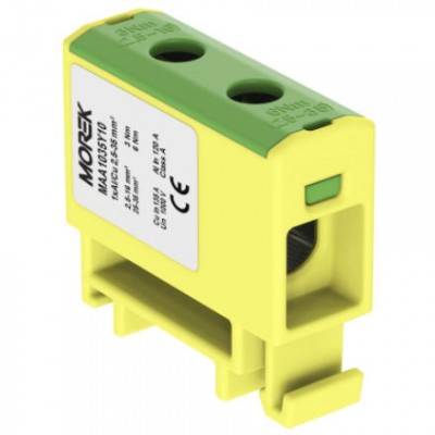 SIMET Złączka szynowa przelotowa 1xAl/Cu 2,5-35mm² /Żółto-zielona/