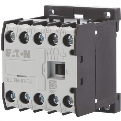 EATON Miniaturowy stycznik mocy DILEM-01-G-EA 9A 24V DC 4kW 3P 1R