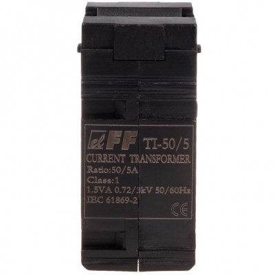 F&F TI-50-5 Przekładnik prądowy 50/5A 1,5VA Ø22