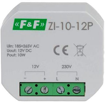 F&F Zasilacz impulsowy 10W 12V ZI-10-12P