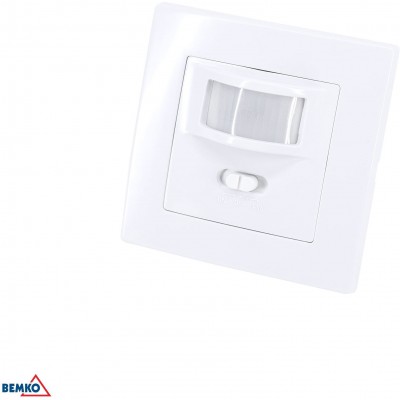 BEMKO Czujnik ruchu PIR 500W 160° do puszki P/T /Biały/