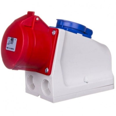 PCE Rozdzielnica budowlana KOMBI IP44 1x16/5, 1x230V