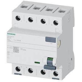 SIEMENS Wyłącznik różnicowoprądowy 25A 30mA 10kA 4P /Typ A/
