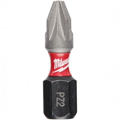 MILWAUKEE BIT SHOCKWAVE PZ2 25MM - 2 SZT. Ciemnoszary