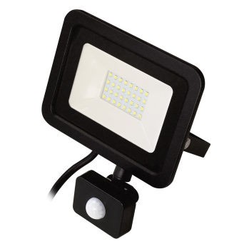 RGB TECHNIK Naświetlacz LED z czujnikiem ruchu 20W 2000lm 4000K FL20S Czarny