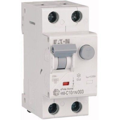 EATON Wyłącznik różnicowoprądowy z modułem nadprądowym HNB-C10/1N/003 10A 0,03A 30mA 2M 1P+N 6kA