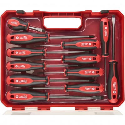 MILWAUKEE ZESTAW WKRĘTAKÓW W WALIZCE - 12 SZTUK 4932472003