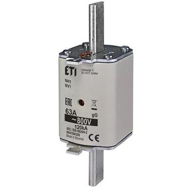 ETI Wkładka topikowa przemysłowa zwłoczna NH1 gG 125A 800V