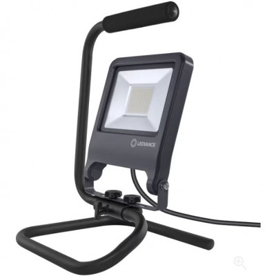 LEDVANCE Naświetlacz roboczy przenośny S-STAND LED 50W 4000K IP65 Czarny