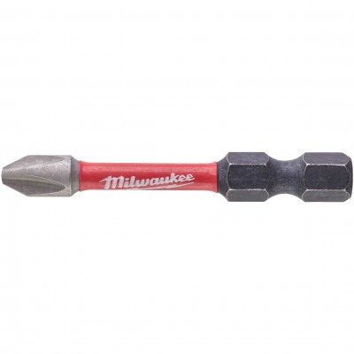 MILWAUKEE BIT SHOCKWAVE PH2 50MM - 1 SZT. Ciemnoszary
