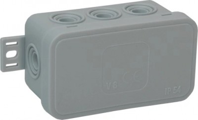 VIPLAST 038-03 Puszka natynkowa instalacyjna typu klik IP54 szara /80x45x41/ 038-03 Szary