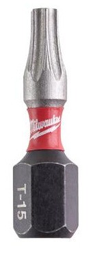 MILWAUKEE Bit SHOCKWAVE CD torx TX15 /25mm, 25szt./