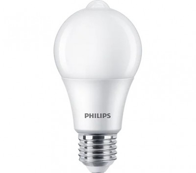 SIGNIFY Żarówka LED CorePro bulb 8W E27 WW 2700K 806LM A60 + czujnik ruchu