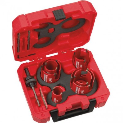 MILWAUKEE 4932464939 ZESTAW OTWORNIC BIG HAWG MULTI MATERIAL - 10 SZT. 4932464939