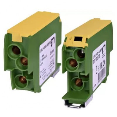 ETI Blok rozdzielczy EDBJ-4x25-4x25/PE 100A 4x2,5-25mm²+4x2,5-25mm² /Żółto-zielony/