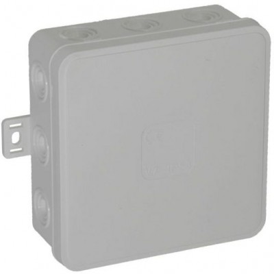 VIPLAST Puszka natynkowa hermetyczna IP54 odgałęźna V7 /100x100x41mm/ Szary