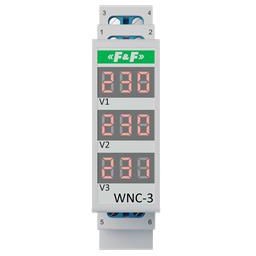 F&F Modułowy wskaźnik napięcia 3 fazowy LCD