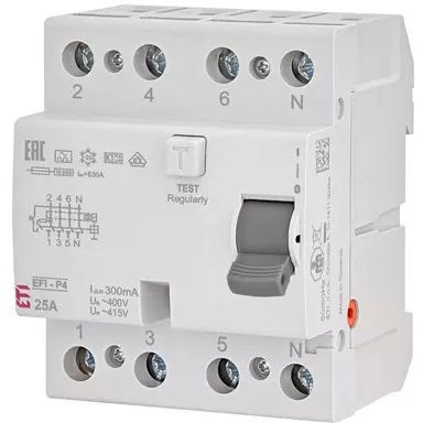 ETI Wyłącznik różnicowoprądowy EFI-P2 A 40/0.03 40A 30mA 6kA 4P /Typ A/