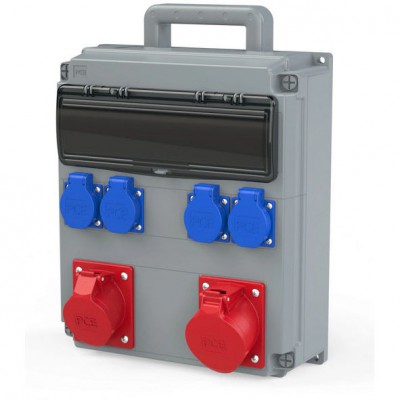 PCE 909210002W Rozdzielnica przenośna OPOLE IP54 1x16/5, 1x32/5, 4x230V