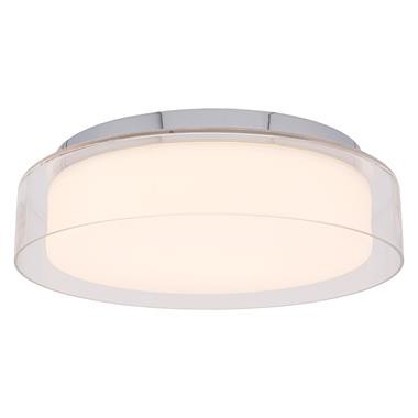NOWODWORSKI 8174 Lampa sufitowa wewnętrzna PAN LED chrom LED 17W IP44 szkło stal chromowana
