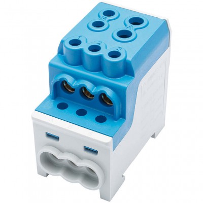 SIMET Blok rozdzielczy-dystrybucyjny Al/Cu 80030 jednobiegunowy 70 mm² SDB 200 /Niebieski/