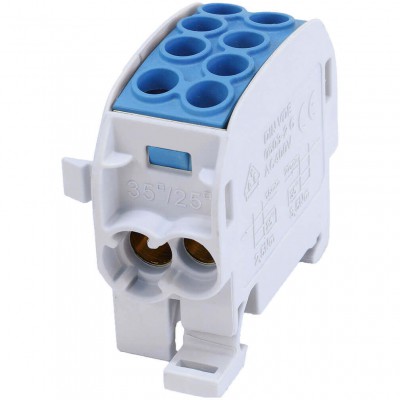 SIMET 81502003 Blok rozdzielczy-odgałęźny Al/Cu 80210 jednobiegunowy 35 mm² SCB 35 /Niebieski/