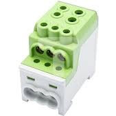 SIMET Blok rozdzielczy-dystrybucyjny Al/Cu 80030 jednobiegunowy 70 mm² SDB 200 /Zielony/