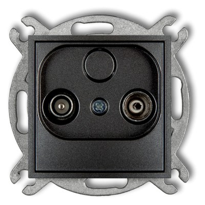 11IG2K Mechanizm gniazda abonenckiego RTV końcowego 2dB Grafitowy