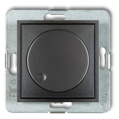 Mechanizm elektronicznego regulatora oświetlenia przyciskowo-obrotowego Grafitowy Karlik ICON - 11IRO-1