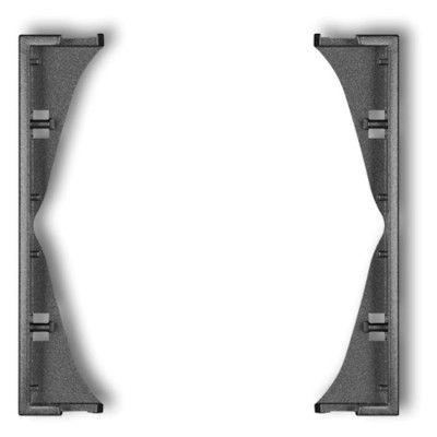 Ramka pośrednia do gniazd podwójnych Grafitowy Karlik ICON - 11IRP-2