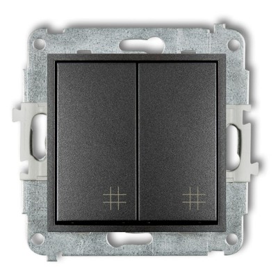 Mechanizm łącznika podwójnego krzyżowego Grafitowy Karlik ICON - 11IWP-66