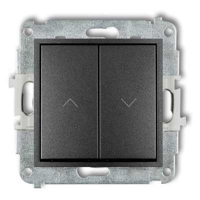 Mechanizm łącznika zwiernego żaluzjowego Grafitowy Karlik ICON - 11IWP-8