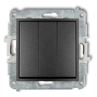 Mechanizm łącznika potrójnego Grafitowy Karlik MINI - 11MWP-7