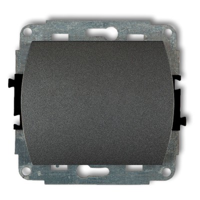 Mechanizm łącznika jednobiegunowego podświetlanego Grafitowy Karlik TREND - 11WP-1L