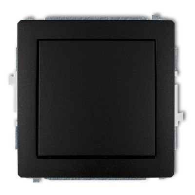 Mechanizm łącznika jednobiegunowego Czarny Mat Karlik DECO - 12DWP-1