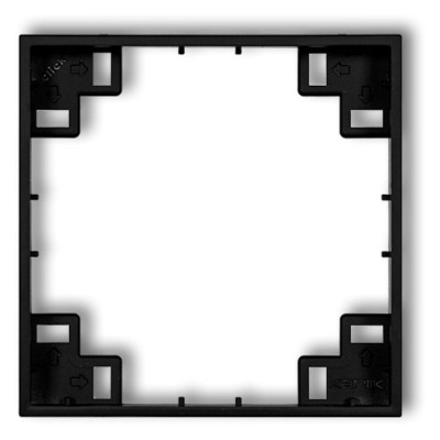 Ramka pośrednia Czarny Mat Karlik ICON - 12IRP-1
