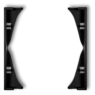 Ramka pośrednia do gniazd podwójnych Czarny Mat Karlik ICON - 12IRP-2