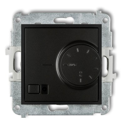 Mechanizm elektronicznego regulatora temperatury z czujnikiem powietrznym Czarny Mat Karlik ICON - 12IRT-2