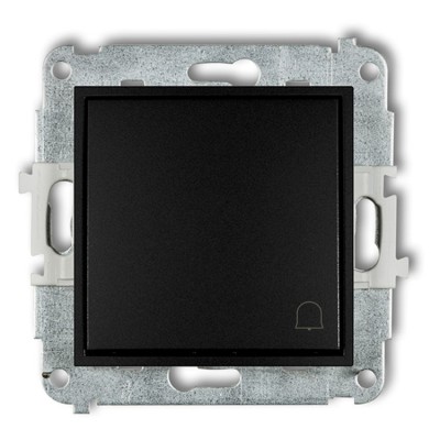 Mechanizm łącznika zwierny dzwonek Czarny Mat Karlik ICON - 12IWP-4