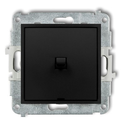 Mechanizm łącznika jednobiegunowego w stylu amerykańskim Czarny Mat Karlik ICON - 12IWPUS-1