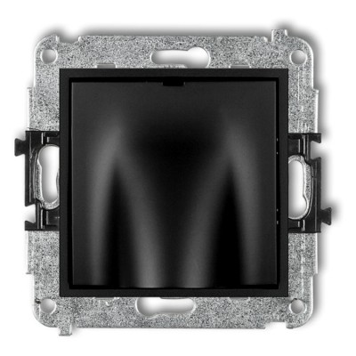 Mechanizm wypustu kablowego Czarny Mat 12MWPK Karlik MINI