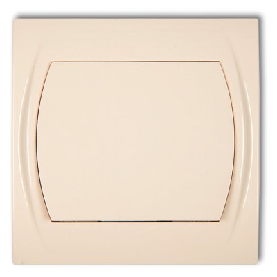 Łącznik jednobiegunowy Beżowy Karlik LOGO - 1LWP-1