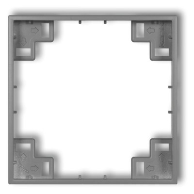 Ramka pośrednia Szary Mat Karlik ICON - 27IRP-1